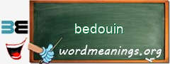 WordMeaning blackboard for bedouin